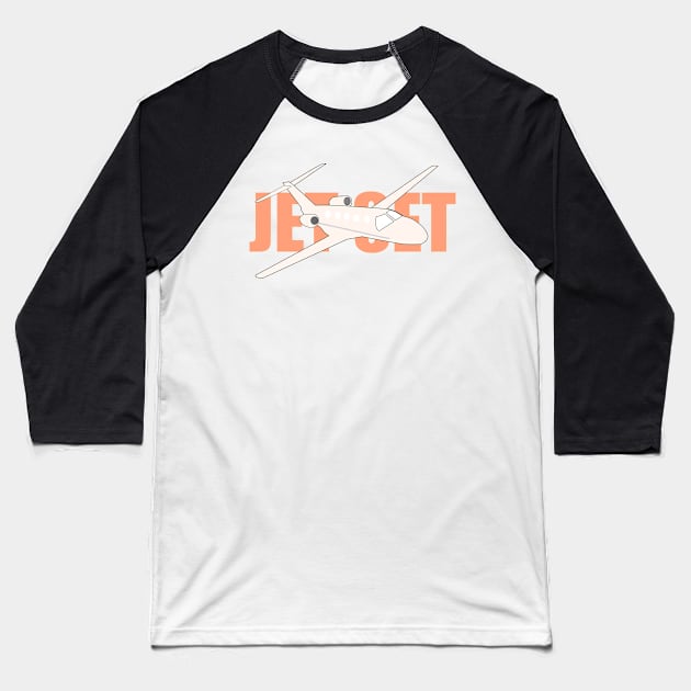 Jet set and ready to fly in a private jet Baseball T-Shirt by Toozidi T Shirts